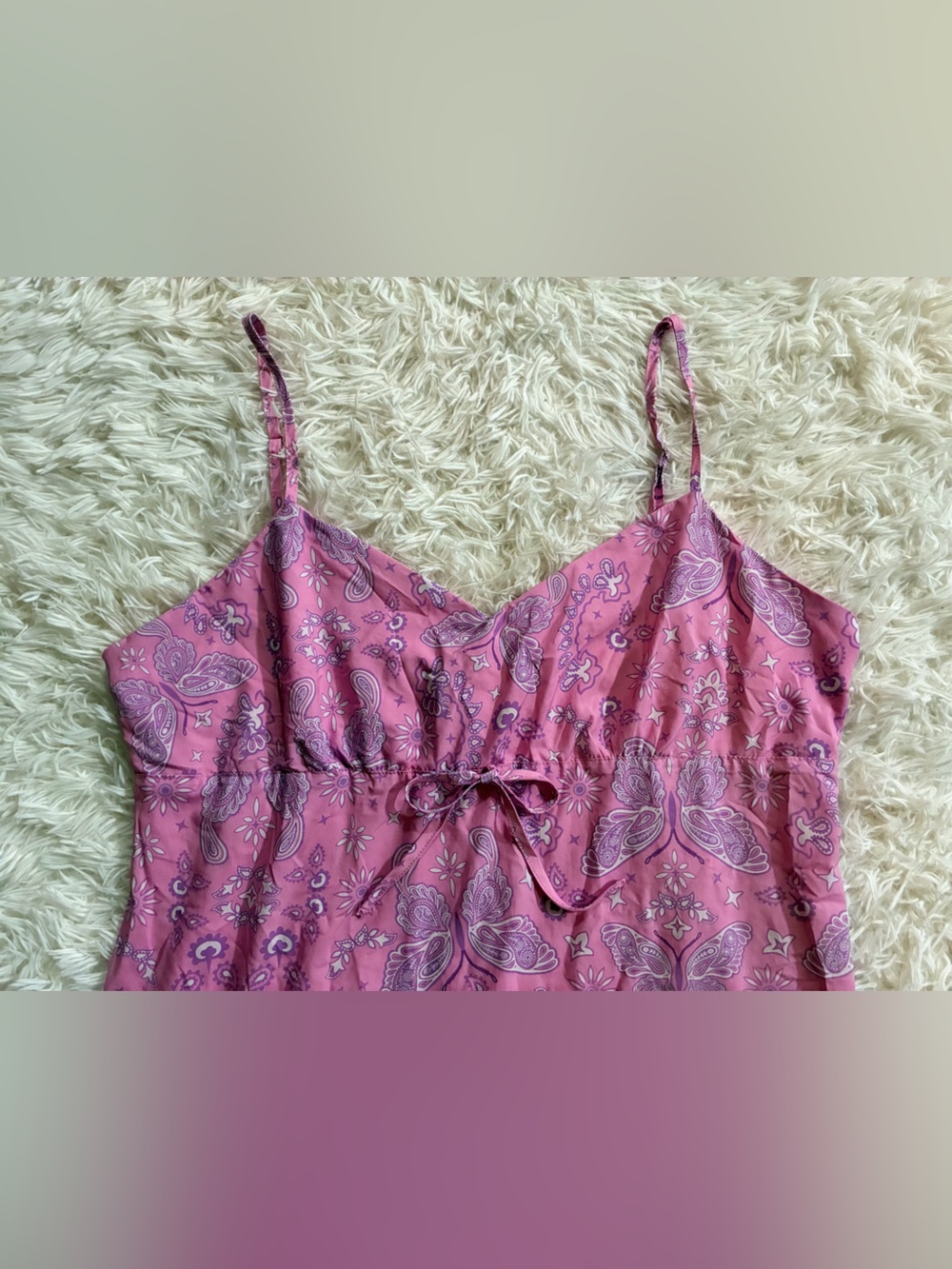 Dolls Kill Sugar Thrillz Y2K 90s Fairy Festival Butterfly Bandana Print Dress 1X - Picture 4 of 12